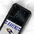 NFL Baltimore Ravens White Striped Galaxy S24 Plus Waterproof Case